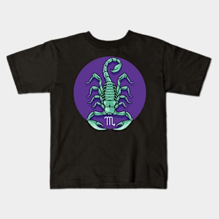 Zodiac - Star Sign - Scorpio - neg Kids T-Shirt